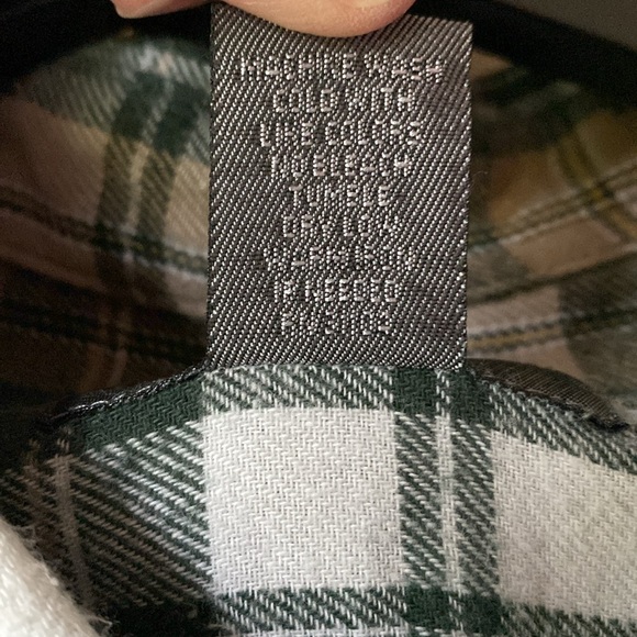 Saddlebred Tall Man, 100% cotton flannel, green & cream plaid, men’s size 2XLT - Picture 8 of 9